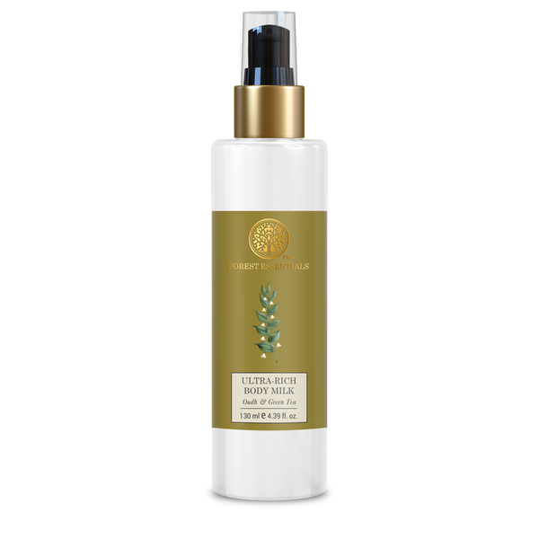 Forest Essentials Ultra-Rich Body Milk Oudh & Green Tea - 130 ml