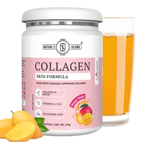 Nature's Island Collagen Skin Formula For Glow - Mango Duet - 250 gms