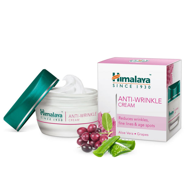 Himalaya Anti-Wrinkle Cream For Men/Women With Aloevera & Grapes - 50 gms