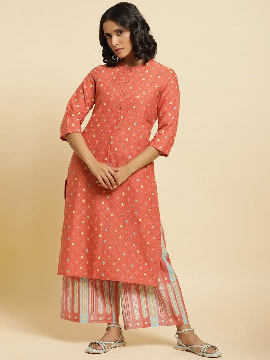 W Printed Kurta with Trousers