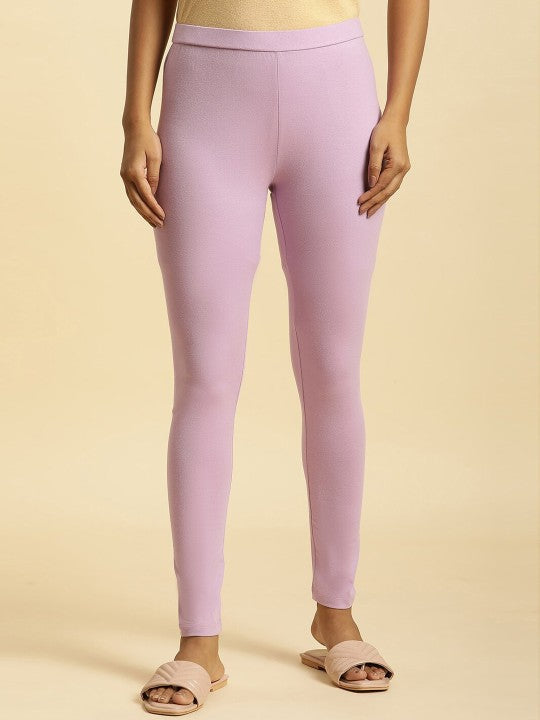 W Ankle Length Leggings - Lavender