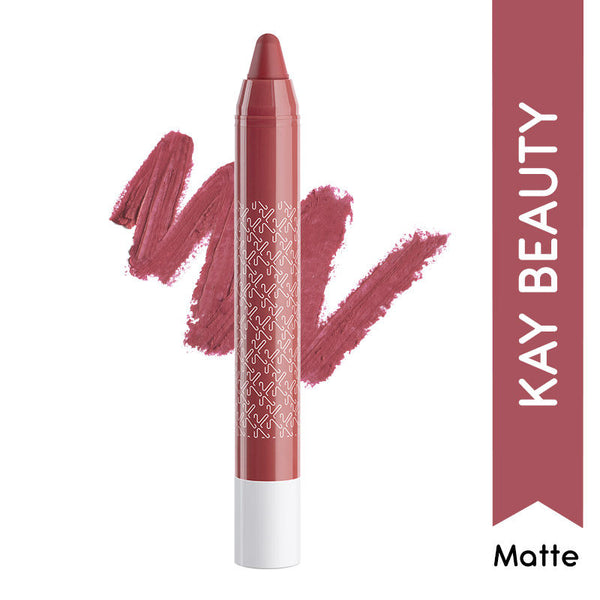 Kay Beauty Matteinee Matte Lip Crayon Lipstick Playback - 1.8 gms