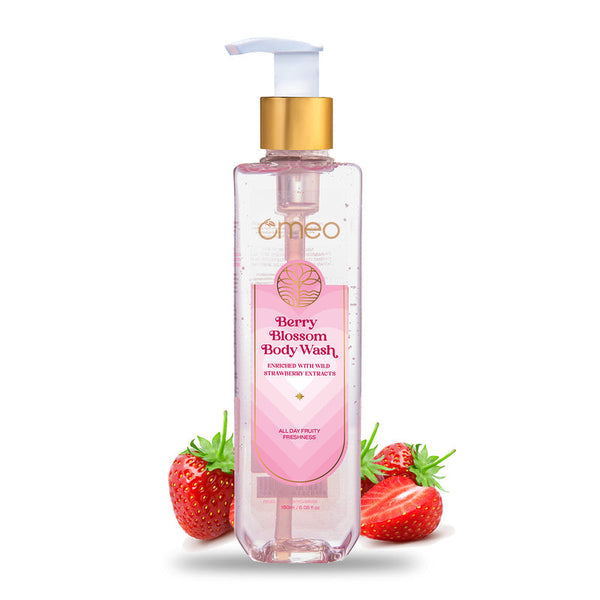 Omeo Berry Blossom Strawberry Body Wash - 180 ml