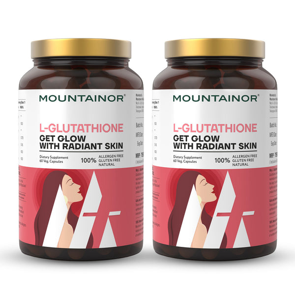 Mountainor L-Glutathione Capsules For Skin Pack Of 2 - 60 Caps