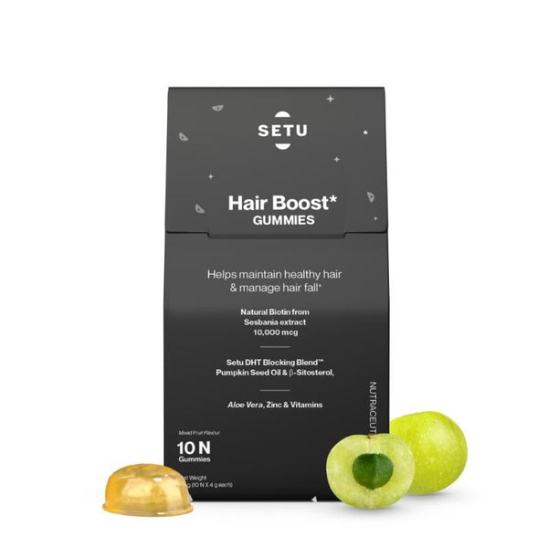 Setu Natural Biotin Hair Boost Gummies - Mixed Fruit - 10 Gummies