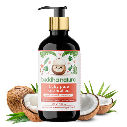 Buddha Natural Baby Pure Coconut Oil - Wood Pressed - 150 gms