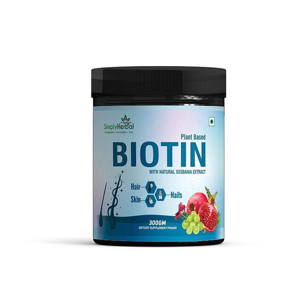 Simply Herbal Natural Biotin Powder Healthier Skin - 300 gms