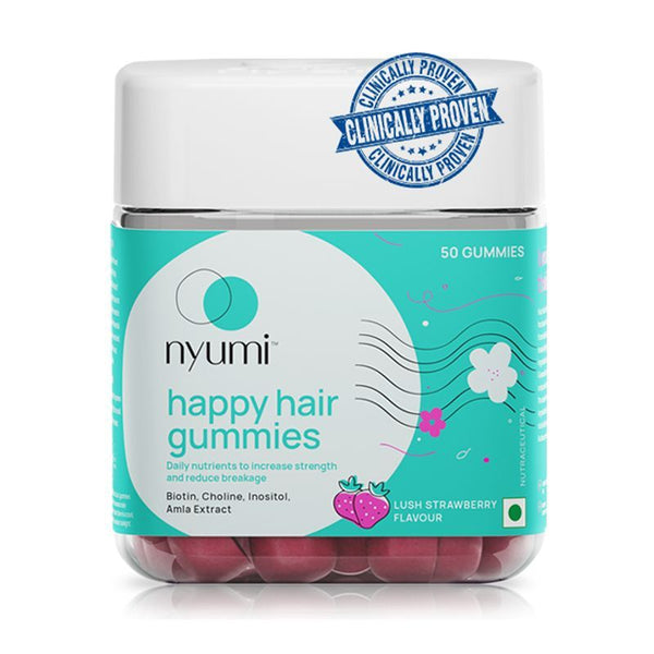 Nyumi Happy Hair Gummies for Stronger Hair And Nails - 50 gummies