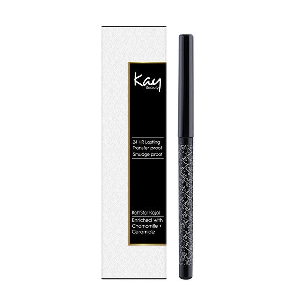 Kay Beauty Waterproof 24 Hour Kajal Spade Black - 0.35 gms