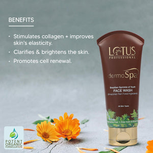 Lotus Professional Dermo Spa Brazillan Sprinkle Of Youth Face Wash - 80 gms