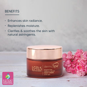 Lotus Professional Dermo Spa Bulgarian Rose Radiance Renewal Night Creme - 50 gms