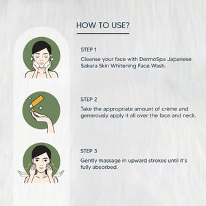 Lotus Professional Dermo Spa Japanese Sakura Skin Whitening Illuminating Crème With SPF 20 - 50 gms