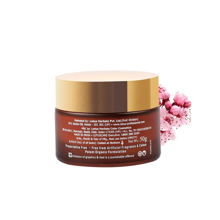 Lotus Professional Dermo Spa Japanese Sakura Skin Whitening Nourishing Night Crème - 50 gms