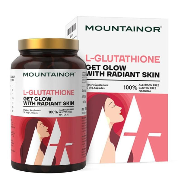 Mountainor L Glutathione For Korean Skin Glowing & Whitening Capsules