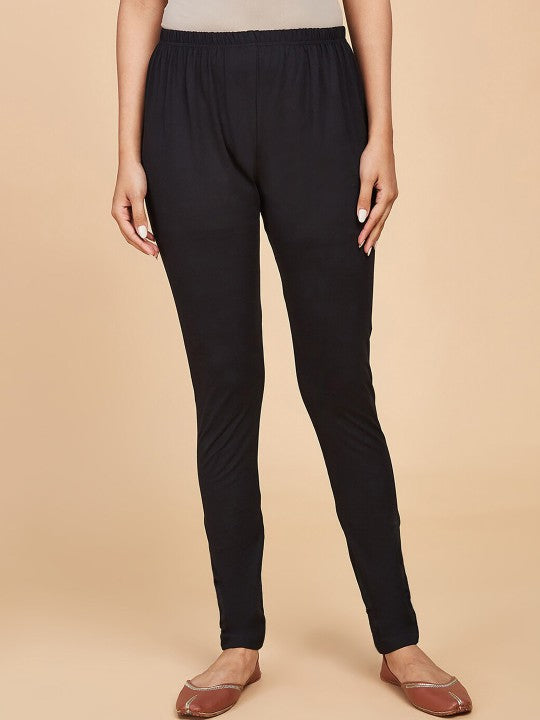 Fabindia Women Mid-Rise Churidar-Leggings