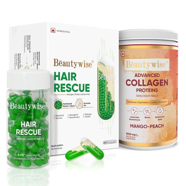 Beautywise Hair Rescue & Collagen Proteins Mango-Peach Combo