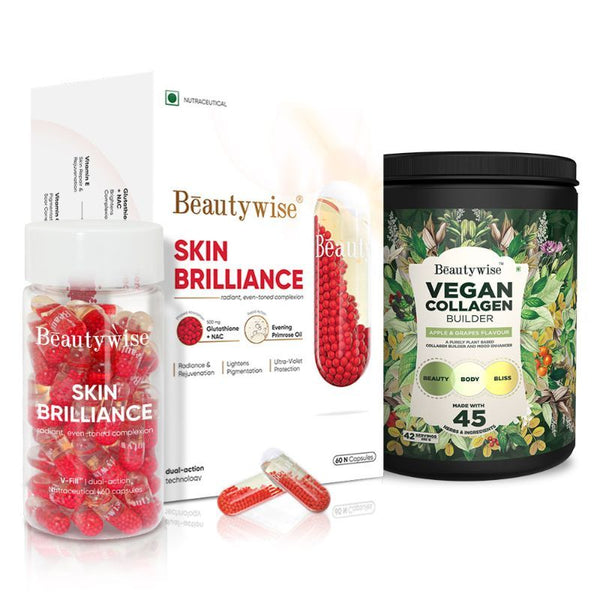 Beautywise Skin Brilliance & Vegan Collagen Builder Apple-Grape Combo