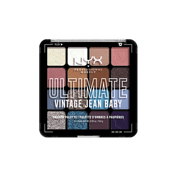 NYX Professional Makeup Ultimate Shadow Palette - Vintage Jeans - 13.6 gms