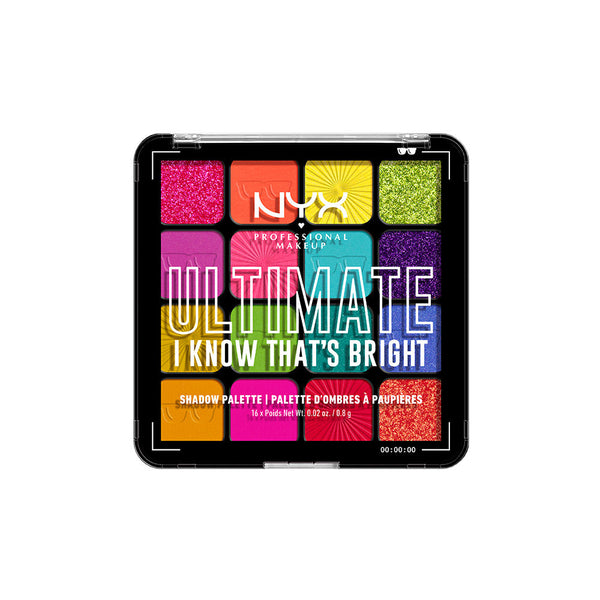 NYX Professional Makeup Ultimate Shadow Palette - I Know That's Bright - 13.6 gms
