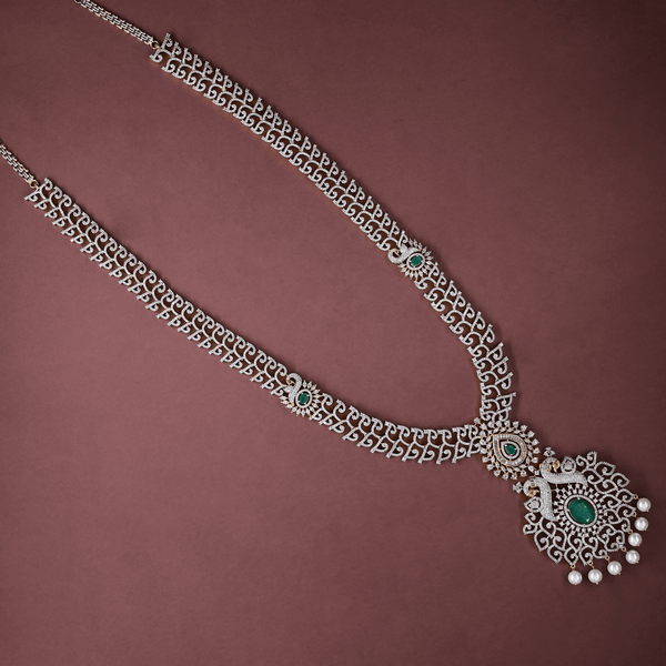 CZ Exclusive Long Necklace Set