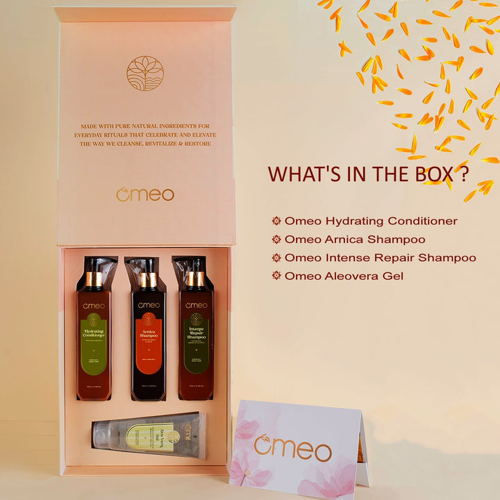 Omeo Indulgence Ritual Hair Care Range Of Products Combo