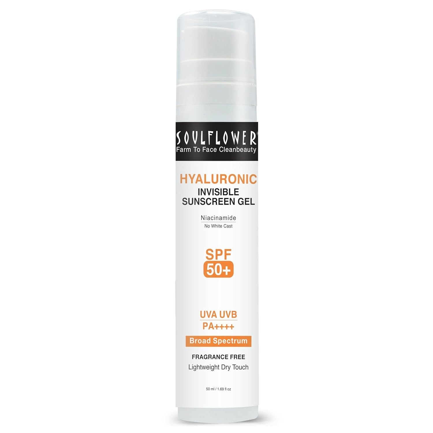Soulflower Hyaluronic Broad Spectrum SPF 50 Sunscreen - 50 ml – Veeha ...