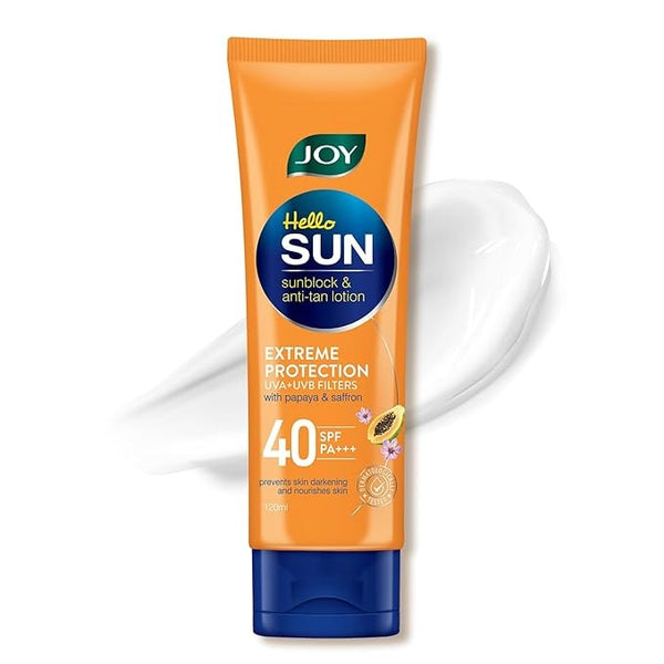 Joy Hello Sun Sunblock & Anti Tan Lotion Sunscreen SPF 40 PA+++ - 120 ml