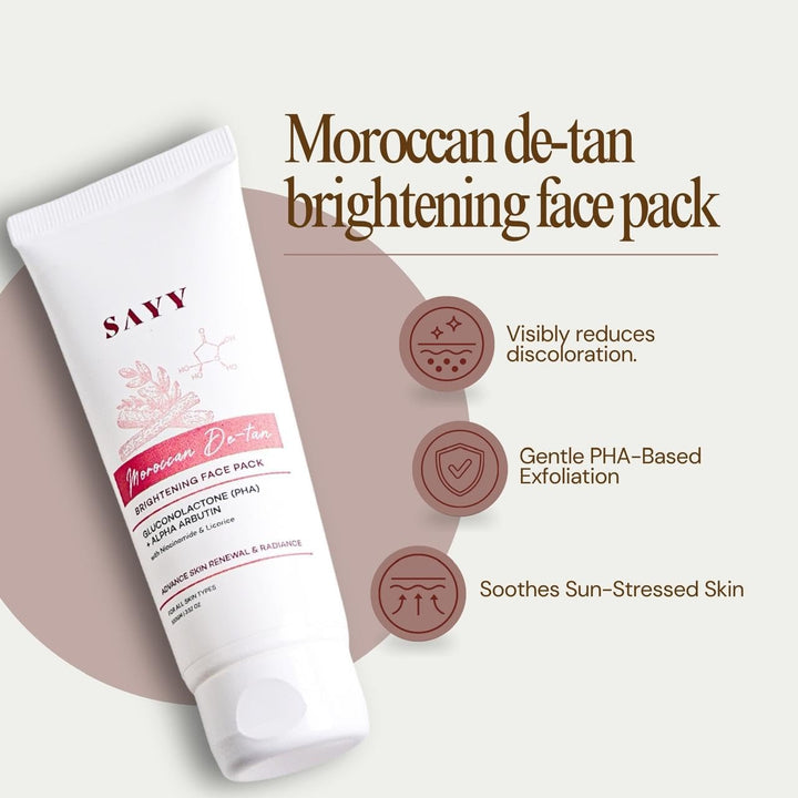 SAYY Moroccan DeTan Brightening Face Pack - 100 ml – Veeha Beauty