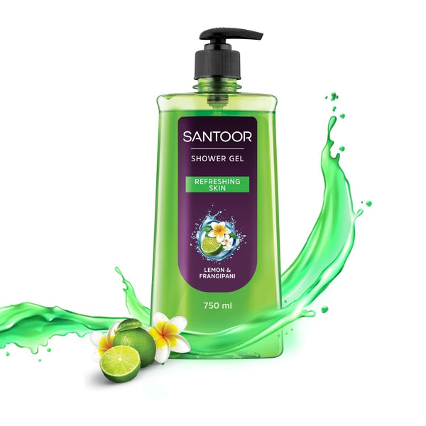 Santoor Refreshing Shower Gel - 750 ml