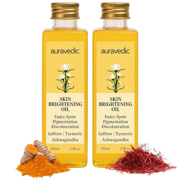 Auravedic Skin Lightening Oil - 100 ml (Pack of 2)
