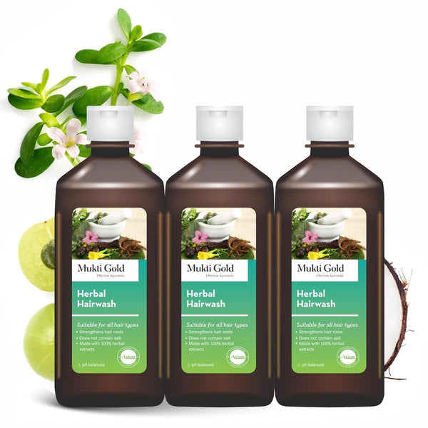 Axiom Mukti Gold Herbal Hair Wash - 400 ml