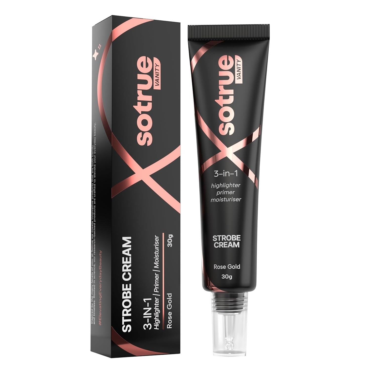 Sotrue 3 In 1 Strobe Cream Rose Gold - 30 gms – Veeha Beauty