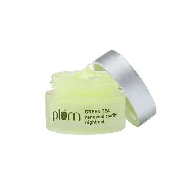 Plum Goodness Green Tea Renewed Clarity Night Gel - 15 ml