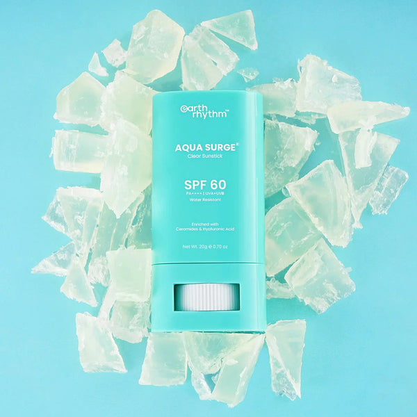 Earth Rhythm Aqua Surge Clear SunStick SPF 60 PA++++ - 20 gms