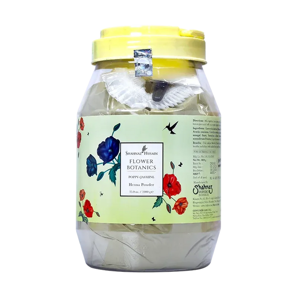 Shahnaz Husain Flower Botanics Poppy-Jasmine Henna Powder - 1000 gms