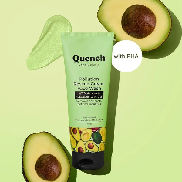 Quench Pollution Rescue Cream Face Wash - 100 ml