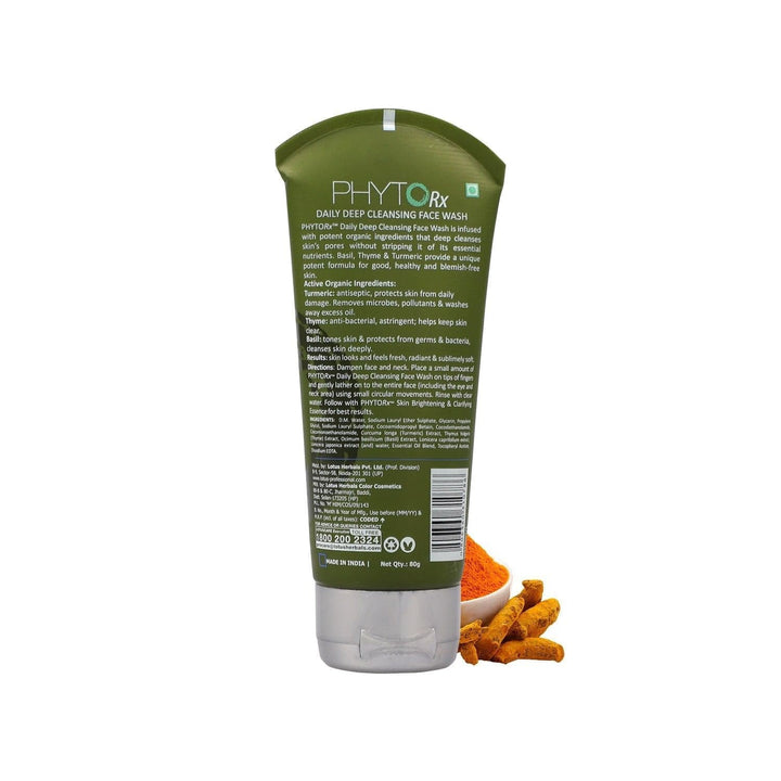 Lotus Professional Phytorx Daily Deep Cleansing Face Wash - 80 gms