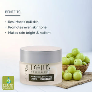 Lotus Professional Phytorx Whitening & Brightening Creme SPF 25 Pa+++ - 50 gms