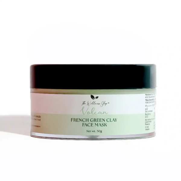 The Wellness Shop French Green Clay Face Mask - 50 gms