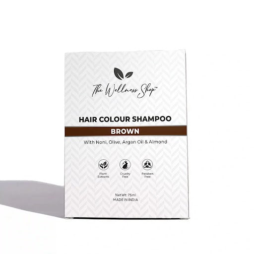 The Wellness Shop Instant Brown Hair Coloring Shampoo - 75 ml
