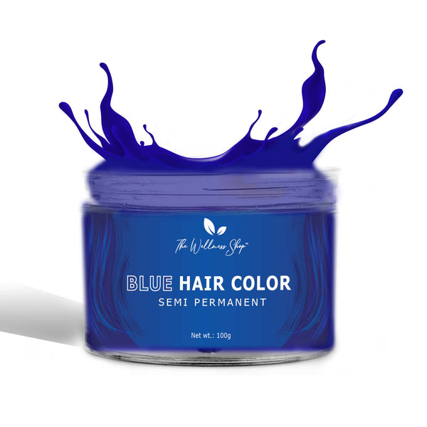 The Wellness Shop Electric Blue Semi Permanent Hair Color - 100 gms