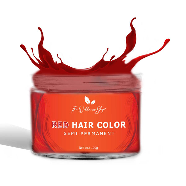 The Wellness Shop Cherry Red Semi Permanent Hair Color - 100 gms