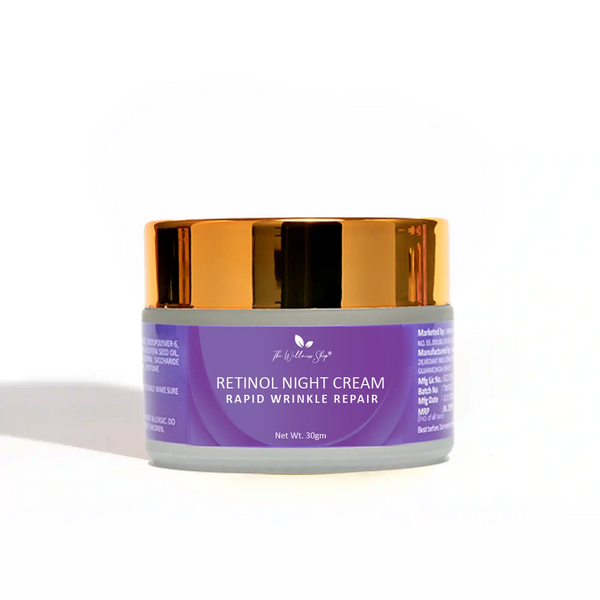 The Wellness Shop Retinol Night Cream Rapid Wrinkle Control - 30 gms