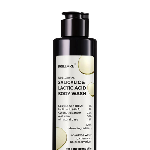 Brillare Salicylic Acid & Lactic Acid Body Wash for Acne-Prone Skin