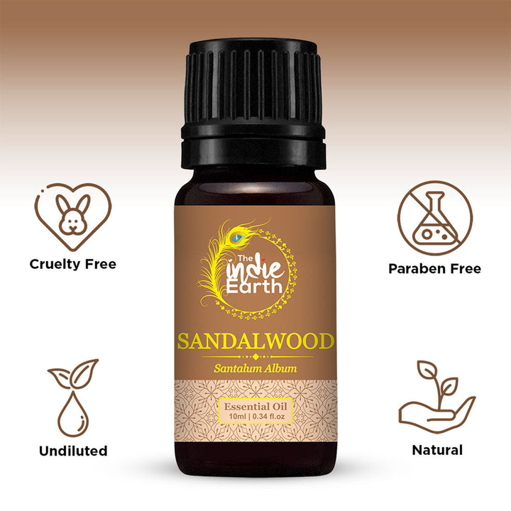 The indie Earth Sandalwood Essential Oil - 10 ml