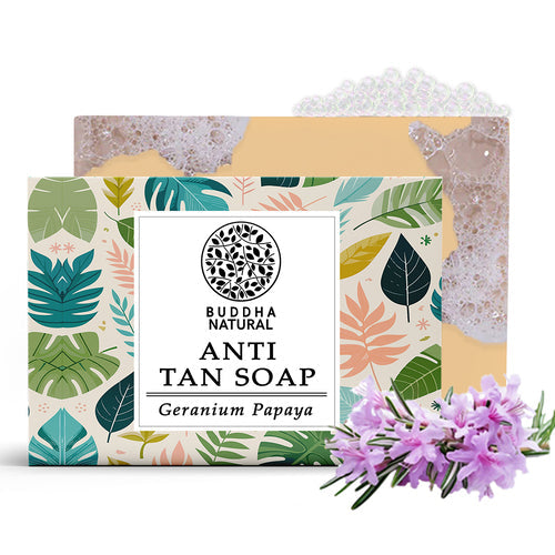 Buddha Natural Anti Tan Soap - 100% Ayush Certified - Tan Removal, De Tan Naturally - Cold Pressed Handmade Luxury Butter Soap