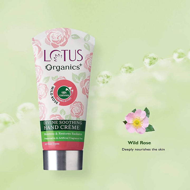 Lotus Organics+ Divine Soothing Hand Creme Wild Rose