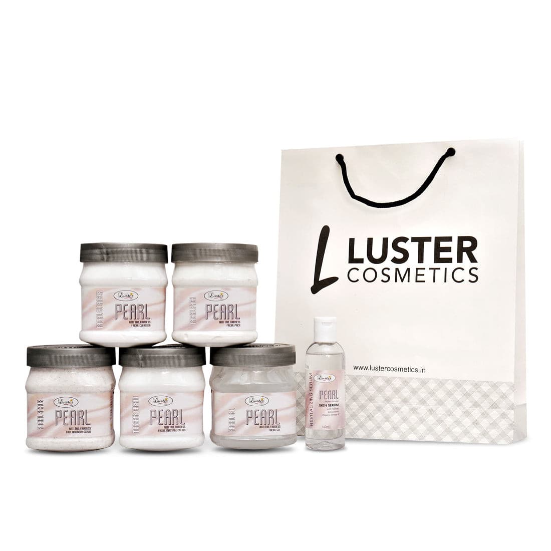Luster Vision Kit Luster Cosmetics Pearl Glow Whitening Facial Kit Salon Eco Pack - 2600 ...