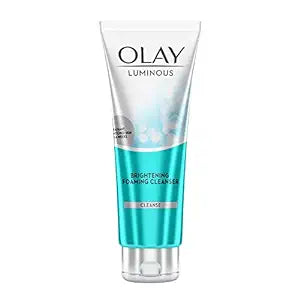 Olay Luminous Brightening Foaming Cleanser | Face Wash | Clear and Even Skin | With Glycerin | Normal, Oily, Dry, Combination Skin | 100 gms