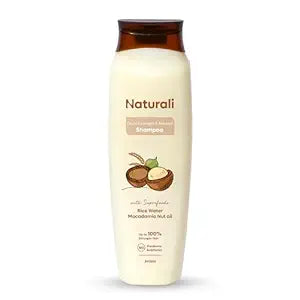 Naturali Strength & Nourish Shampoo with Charcoal & Avocado | Makes Hair Stronger | Paraben and Sulphate Free Shampoo | Natural Shampoo | 340 ml